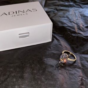 Adina’s Jewels Pavé Oval Travel Ring